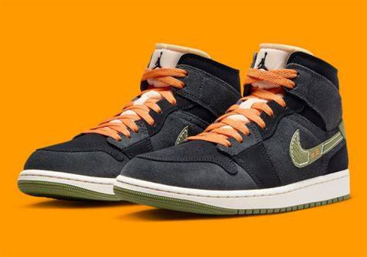 Official Images Revealed: Detailed Look at the Air Jordan 1 Mid 'Halloween' Colorway