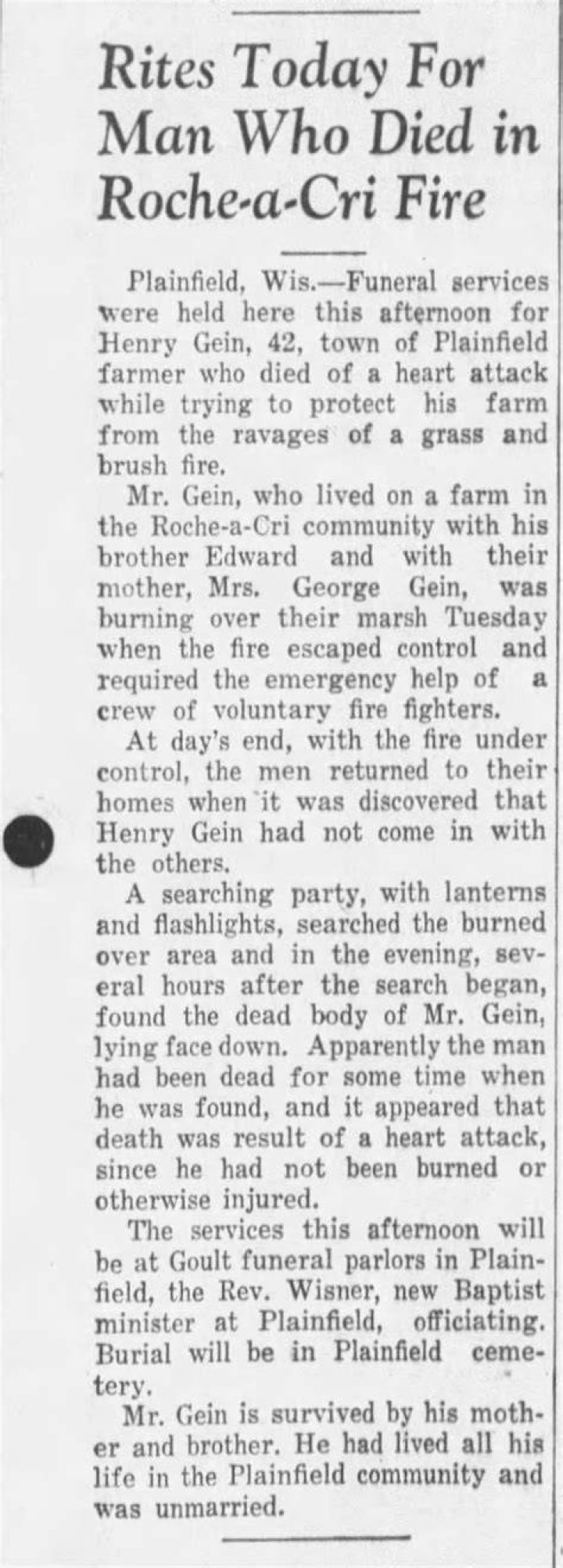 Did Ed Gein Kill His Brother? The Dark Mystery of Henry Gein's 1944 Death